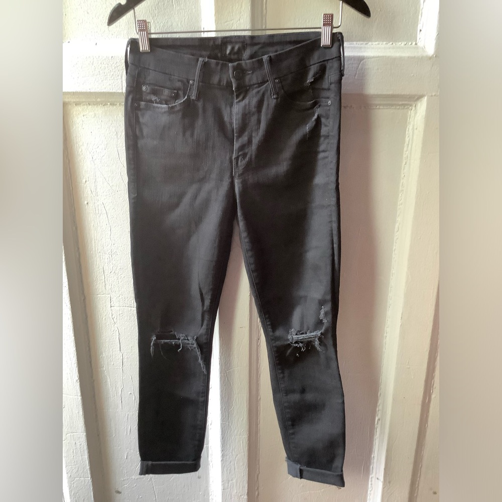 MOTHER Looker Ankle Fray Guilty as Sin Ladies Jeans